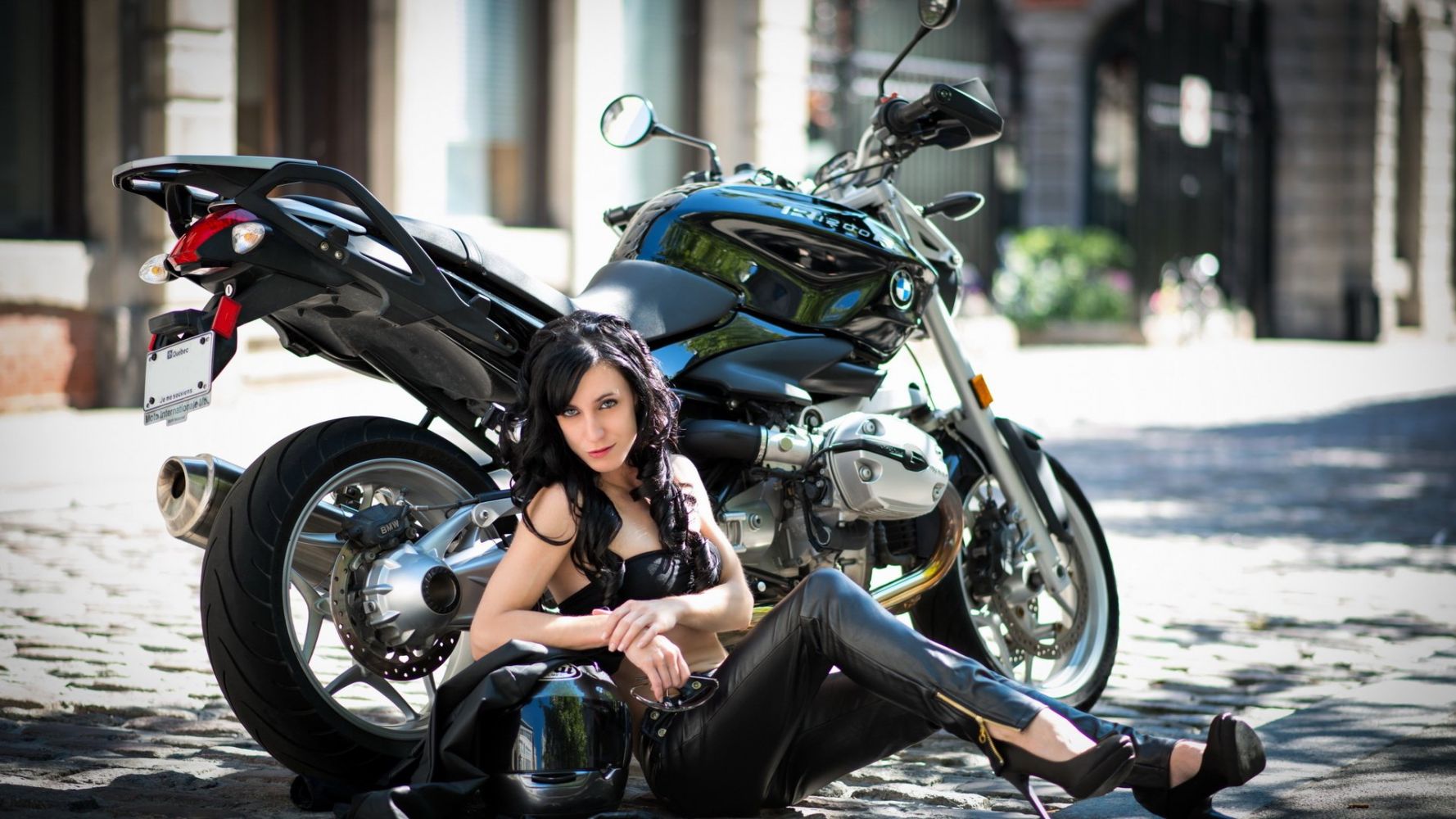 European women on bikes in Muzaffarabad