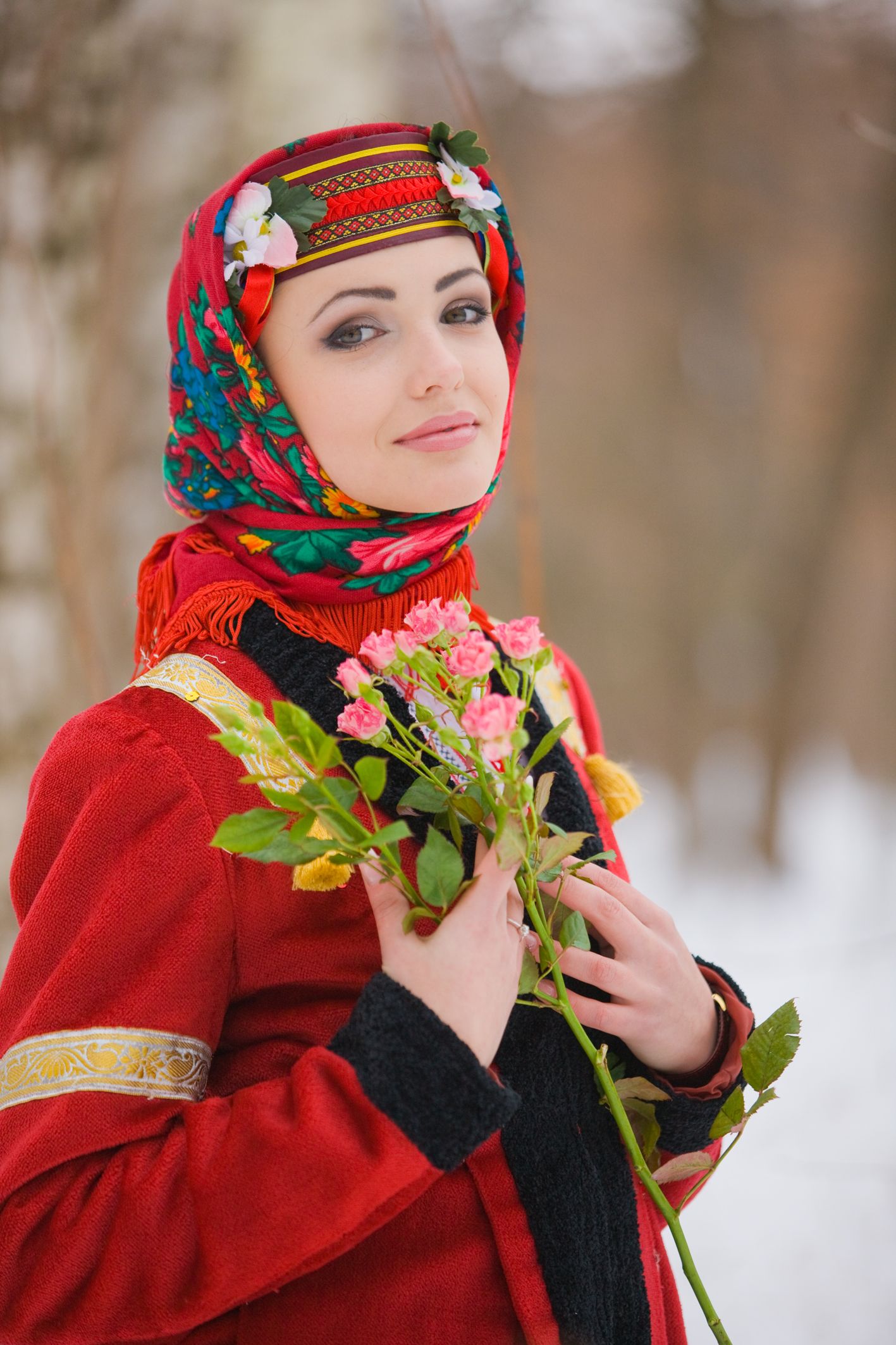 Sexy girl Girls in Slavic costumes in Muzaffarabad