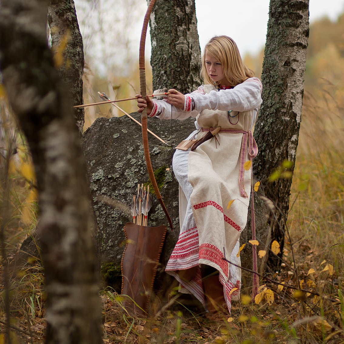 Sexy photo Girls in Slavic costumes in Muzaffarabad